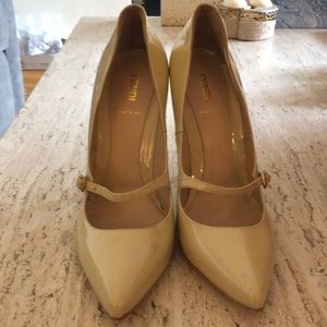 FENDI nude pumps